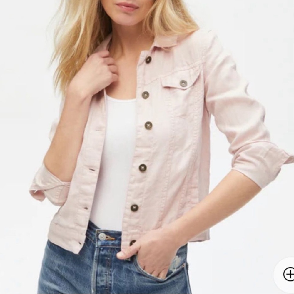 Merona blush pink ombré Jean jacket like new